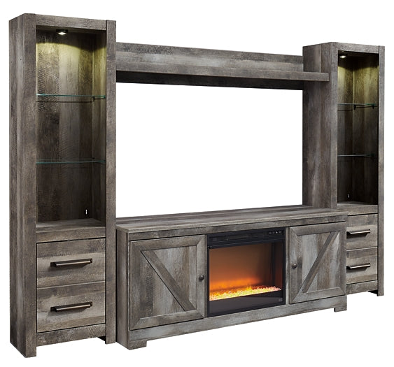 Wynnlow 4-Piece Entertainment Center with Electric Fireplace