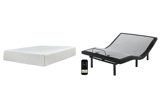 Chime 12 Inch Memory Foam Mattress with Adjustable Base