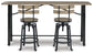 Ashley Express - Lesterton Counter Height Dining Table and 2 Barstools