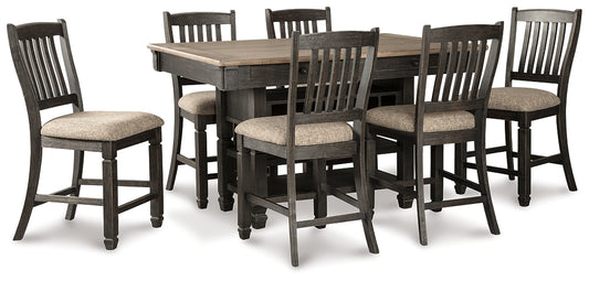 Tyler Creek Counter Height Dining Table and 6 Barstools