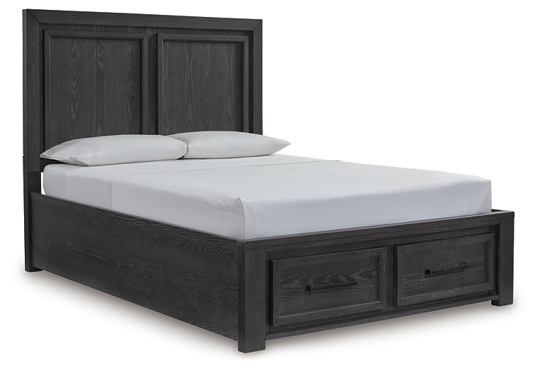 Foyland  Panel Storage Bed