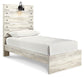 Cambeck Twin Panel Bed with Mirrored Dresser and Nightstand