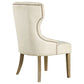 Baney Tufted Upholstered Dining Chair Beige and Rustic Grey