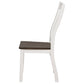 Kingman Wood Dining Side Chair Distressed White (Set of 2)