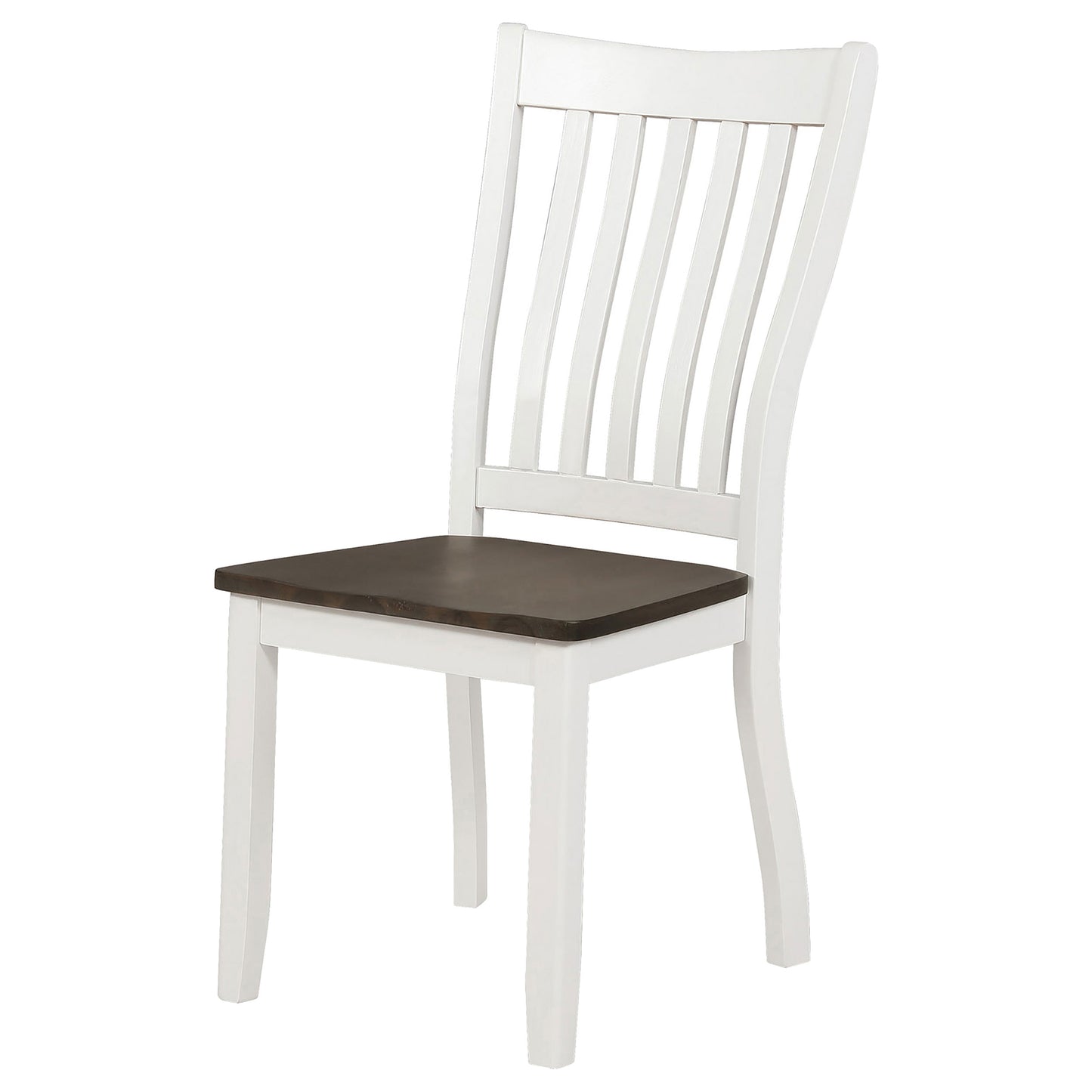 Kingman Wood Dining Side Chair Distressed White (Set of 2)