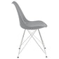 Juniper Polypropylene Dining Side Chair Grey (Set of 2)