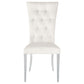 Kerwin Velvet Upholstered Dining Side Chair White (Set of 2)