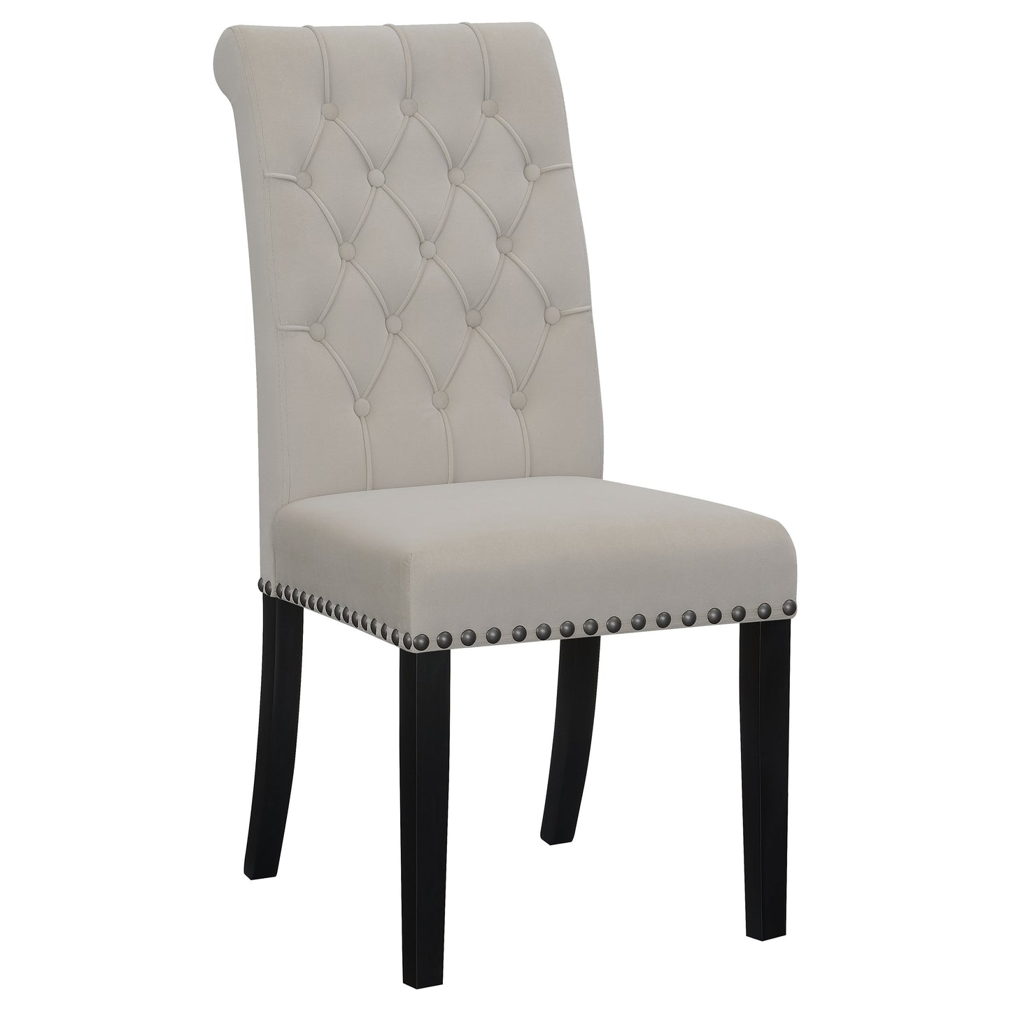 Alana Velvet Upholstered Dining Side Chair Sand (Set of 2)