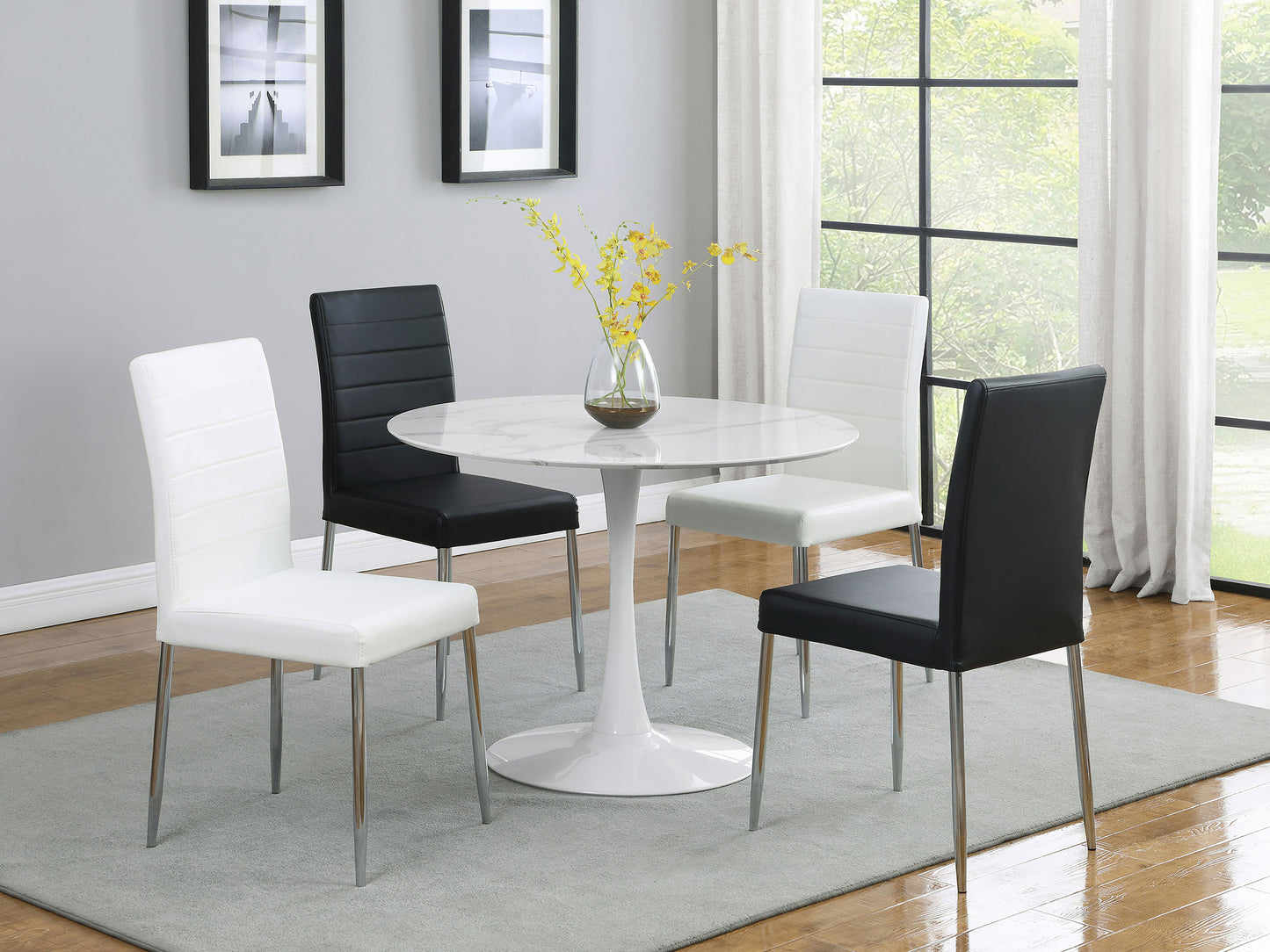 Maston Upholstered Dining Side Chair Black (Set of 4)