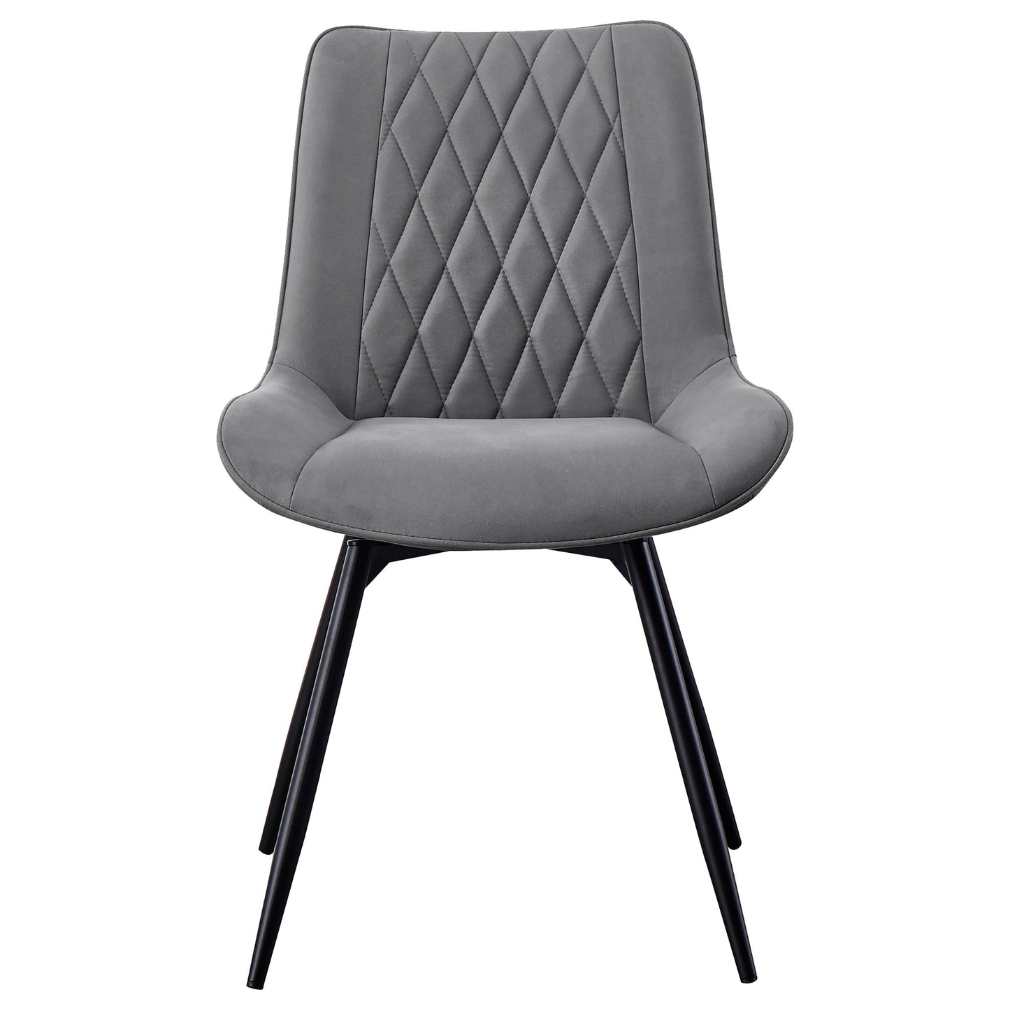 Diggs Upholstered Swivel Dining Side Chair Grey (Set of 2)