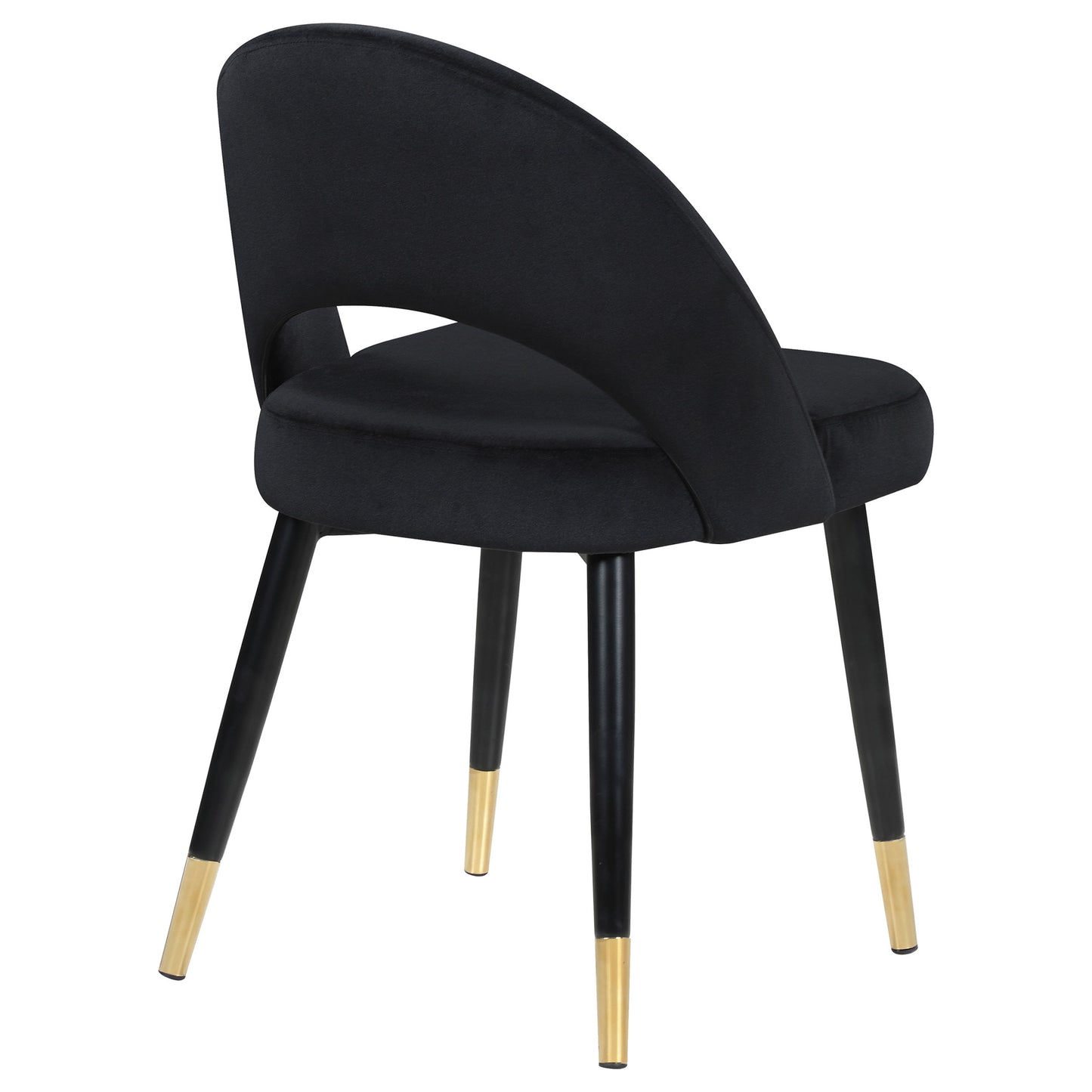 Lindsey Upholstered Dining Side Chair Black (Set of 2)