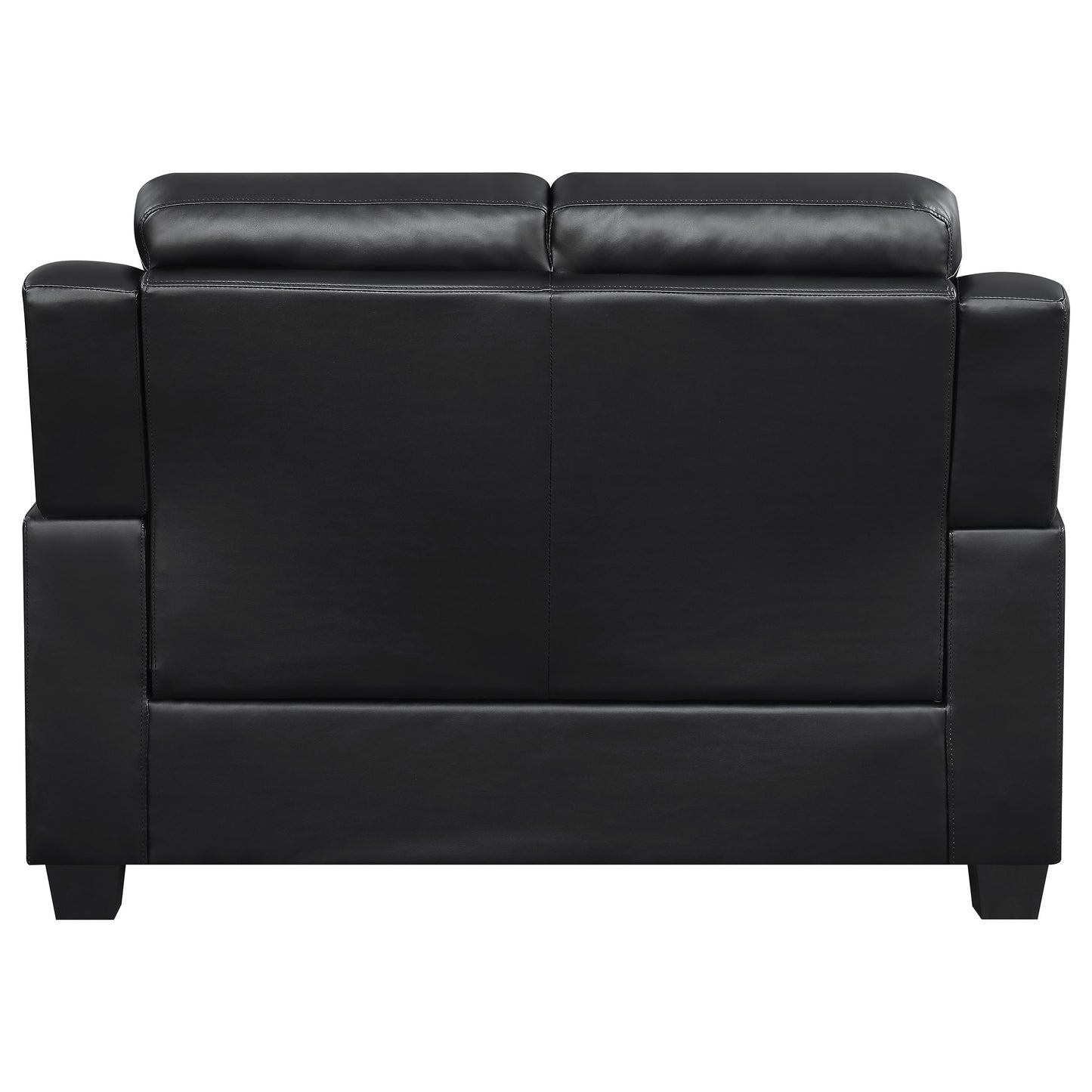 Finley 3-piece Upholstered Padded Arm Tufted Sofa Set Black