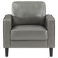 Ruth 3-piece Upholstered Track Arm Sofa Set Grey