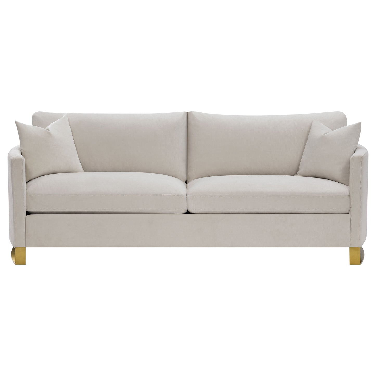 Corliss 3-piece Upholstered Arched Arm Sofa Set Beige