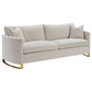 Corliss 3-piece Upholstered Arched Arm Sofa Set Beige