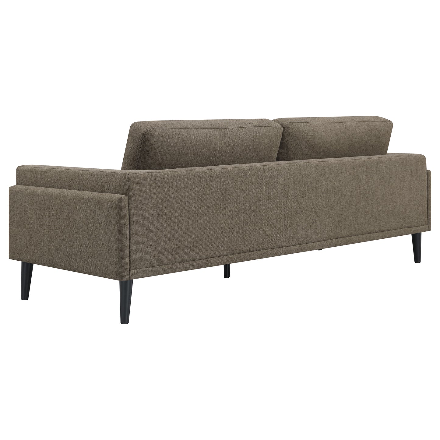 Rilynn 2-piece Upholstered Track Arm Sofa Set Brown