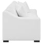 Ashlyn 2-piece Upholstered Sloped Arm Sofa Set White