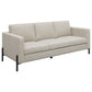 Tilly 3-piece Upholstered Track Arm Sofa Set Oatmeal