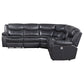 Sycamore Upholstered Power Reclining Sectional Sofa Grey