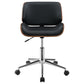 Addington Upholstered Adjustable Office Desk Chair Black