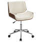 Addington Upholstered Adjustable Office Desk Chair Ecru