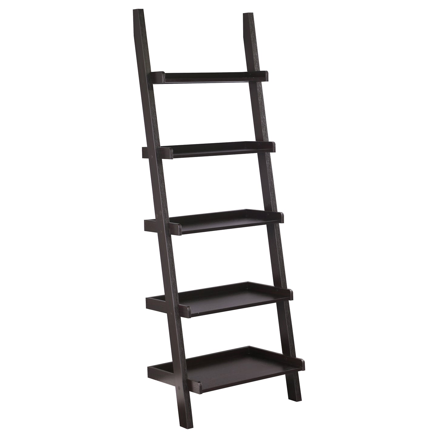 Colella 3-piece Ladder Desk and Bookcase Set Cappuccino