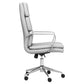 Ximena Upholstered Adjustable High Back Office Chair White