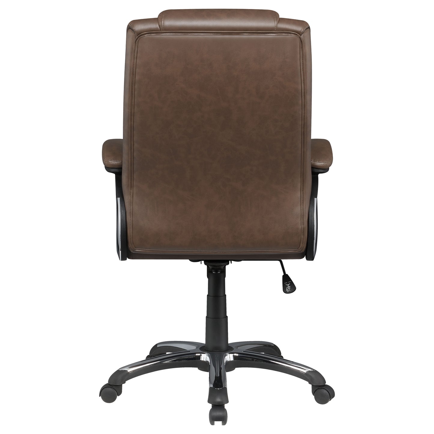 Nerris Upholstered Adjustable Home Office Desk Chair Brown