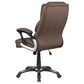 Nerris Upholstered Adjustable Home Office Desk Chair Brown