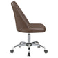 Althea Upholstered Adjustable Home Office Desk Chair Brown