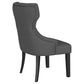 Baney Fabric Upholstered Dining Side Chair Grey and Black