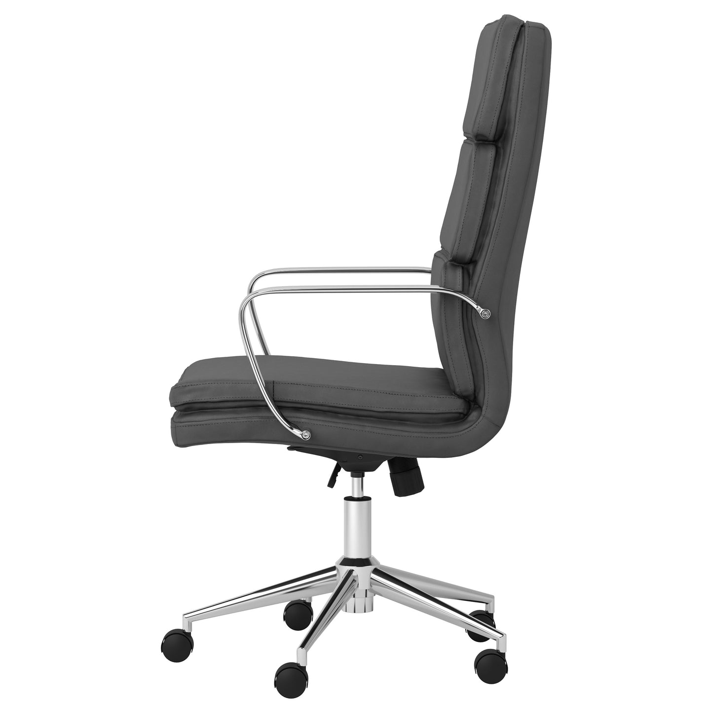 Ximena Upholstered Adjustable High Back Office Chair Grey