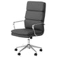 Ximena Upholstered Adjustable High Back Office Chair Grey