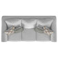 Salizar 3-piece Upholstered Flared Arm Sofa Set Sand