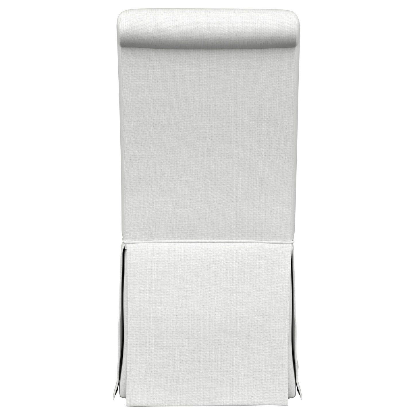 Shawna Upholstered Skirted Side Chair White (Set of 2)