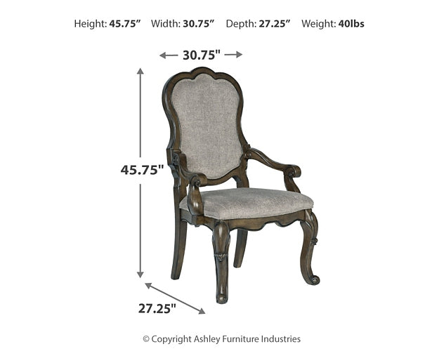 Ashley Express - Maylee Dining UPH Arm Chair (2/CN)