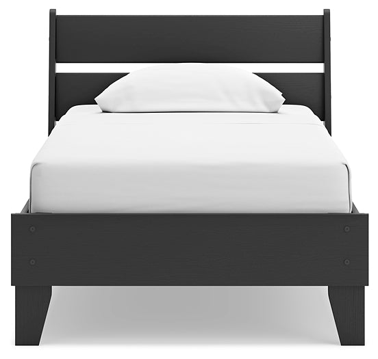 Ashley Express - Socalle Twin Panel Platform Bed with Nightstand