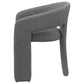 Eudora Boucle Upholstered Dining Arm Chair Grey (Set of 2)