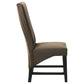 Barrand Upholstered Dining Side Chair Chocolate (Set of 2)