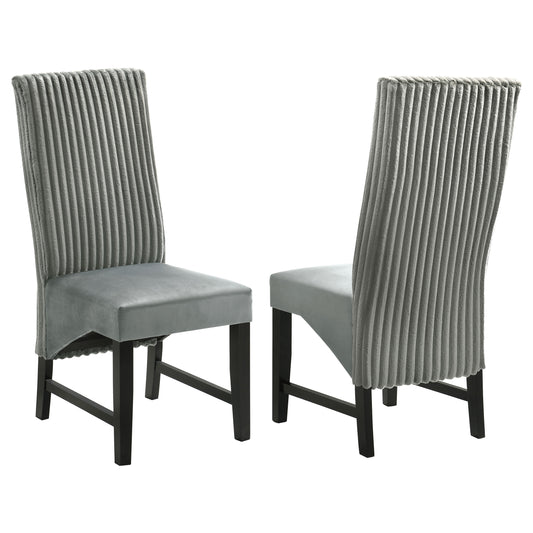 Barrand Upholstered Dining Side Chair Grey (Set of 2)