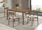 Parkridge 5-piece 59-inch Wood Dining Set Natural Walnut