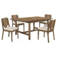 Crestmore 5-piece Rectangular Dining Table Set Walnut