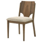 Crestmore Dining Chair Upholstered Seat Walnut (Set of 2)