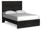 Belachime Full Panel Bed with Mirrored Dresser, Chest and 2 Nightstands