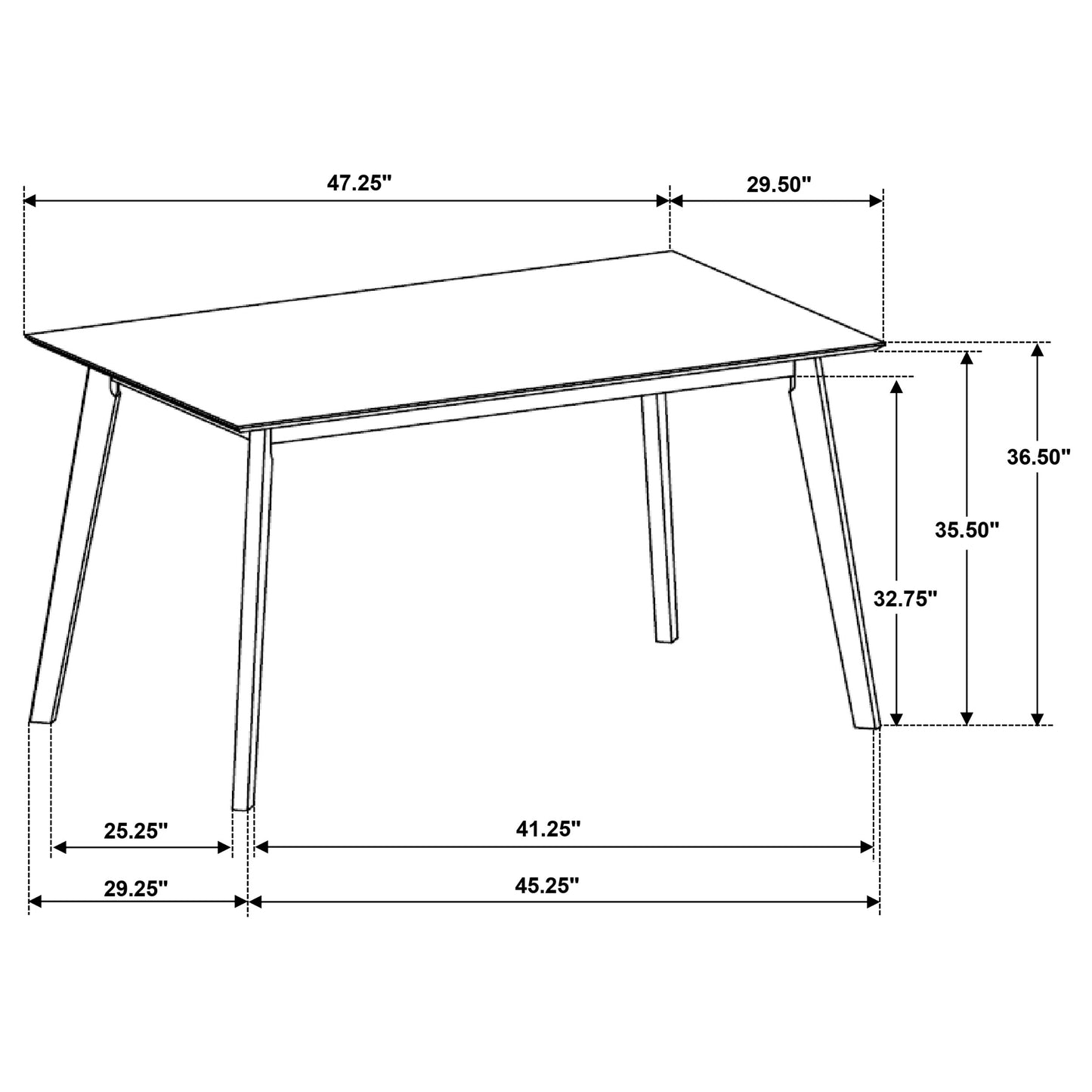 Robbie 5-piece 47-inch Counter Height Dining Set Walnut