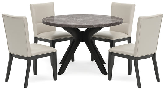 Glinari Dining Table and 4 Chairs