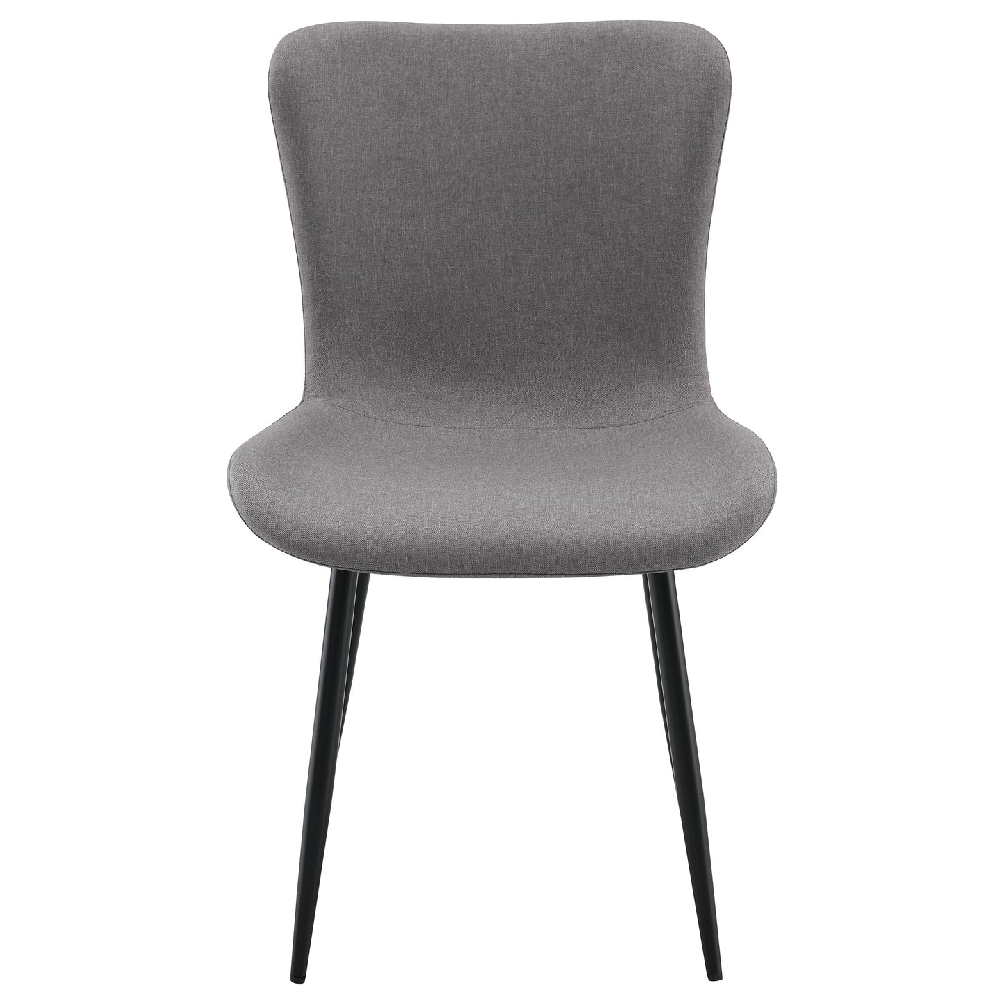 Horizon Upholstered Dining Side Chair Warm Grey (Set of 2)