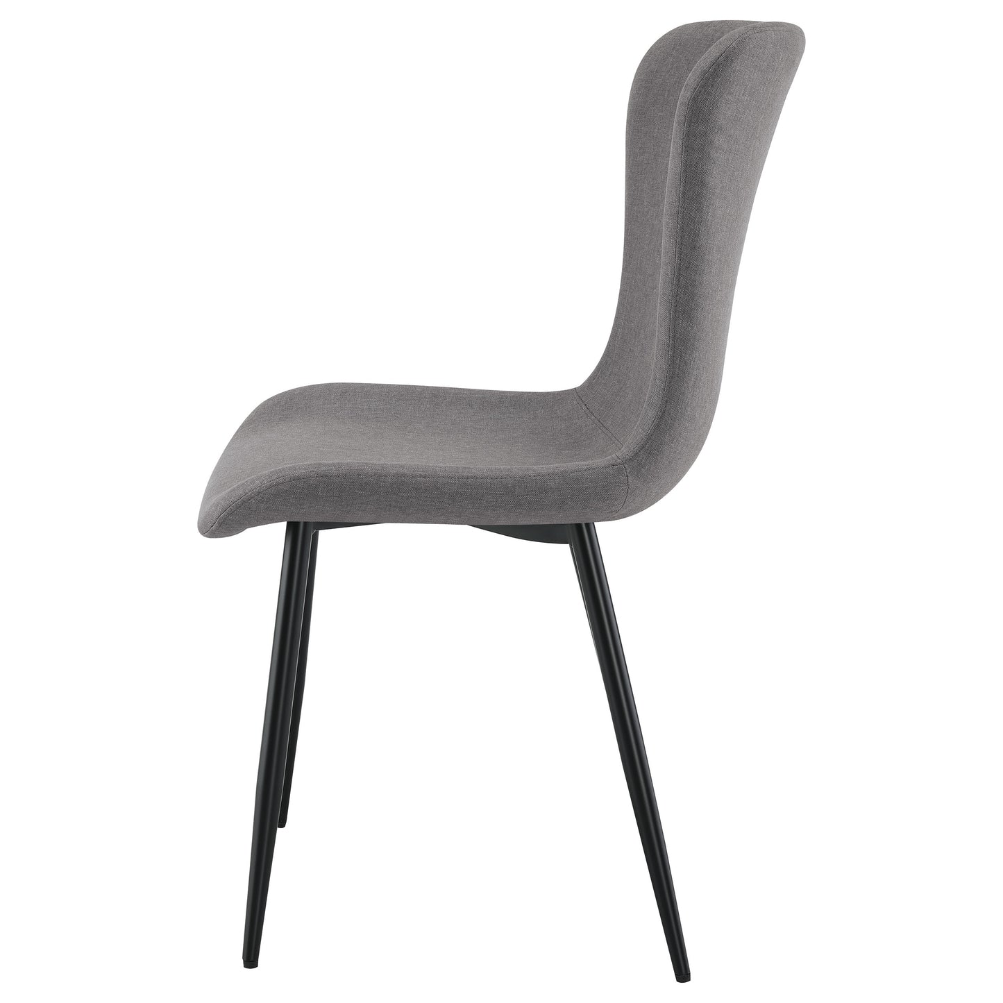 Horizon Upholstered Dining Side Chair Warm Grey (Set of 2)