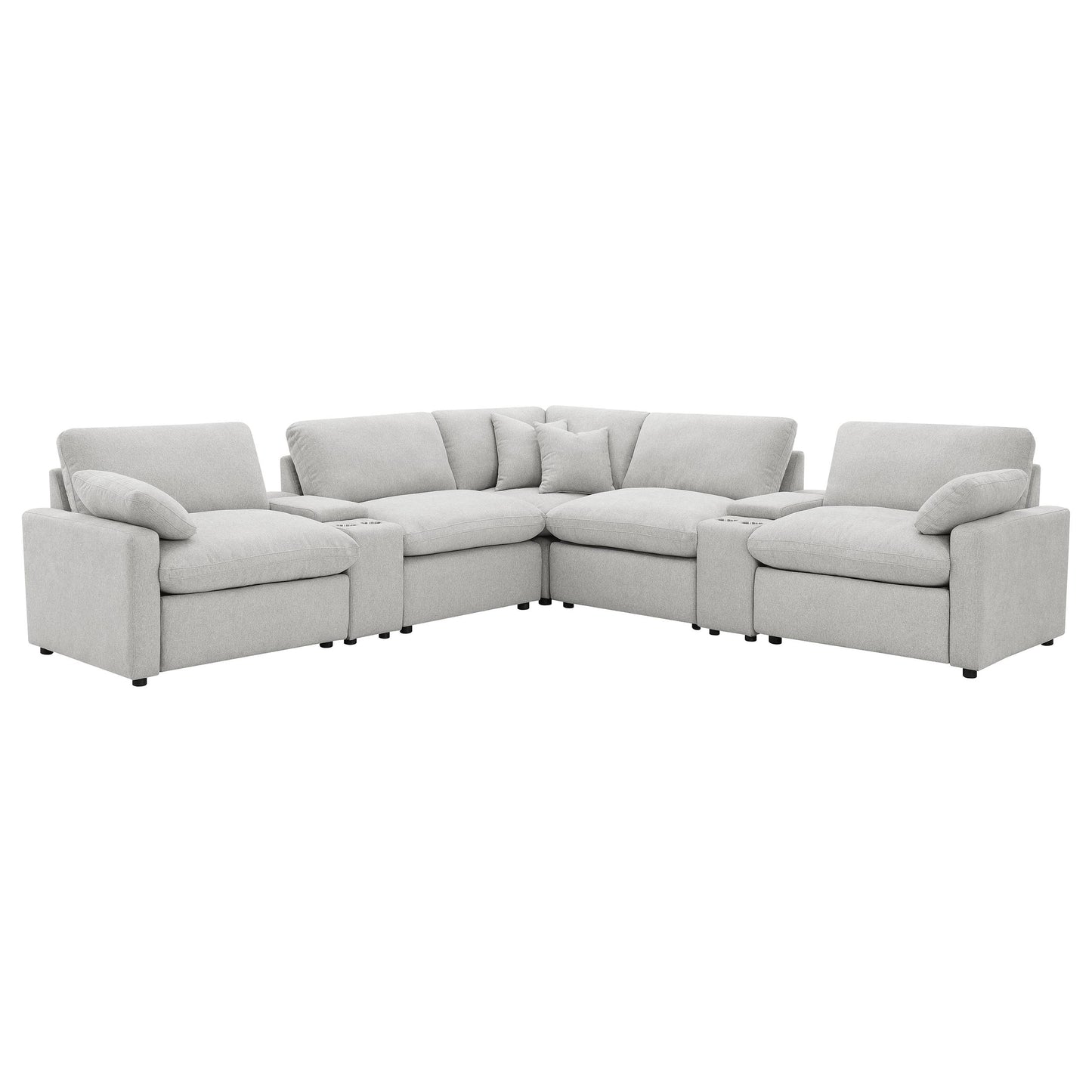 Collins 7-piece Modular Power Reclining Sectional Grey