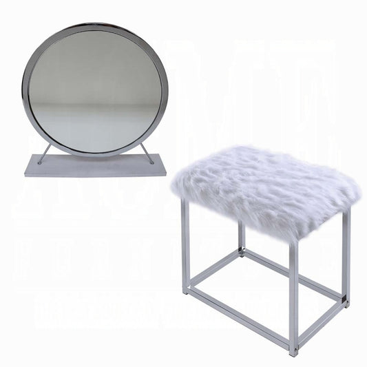 Adao Vanity Mirror & Stool